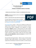 Circular Informativa No - 01 de 2022 Sobre Dirección de Laboratorios