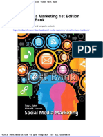 Full Download Social Media Marketing 1st Edition Tuten Test Bank