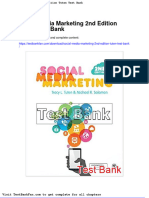 Full Download Social Media Marketing 2nd Edition Tuten Test Bank