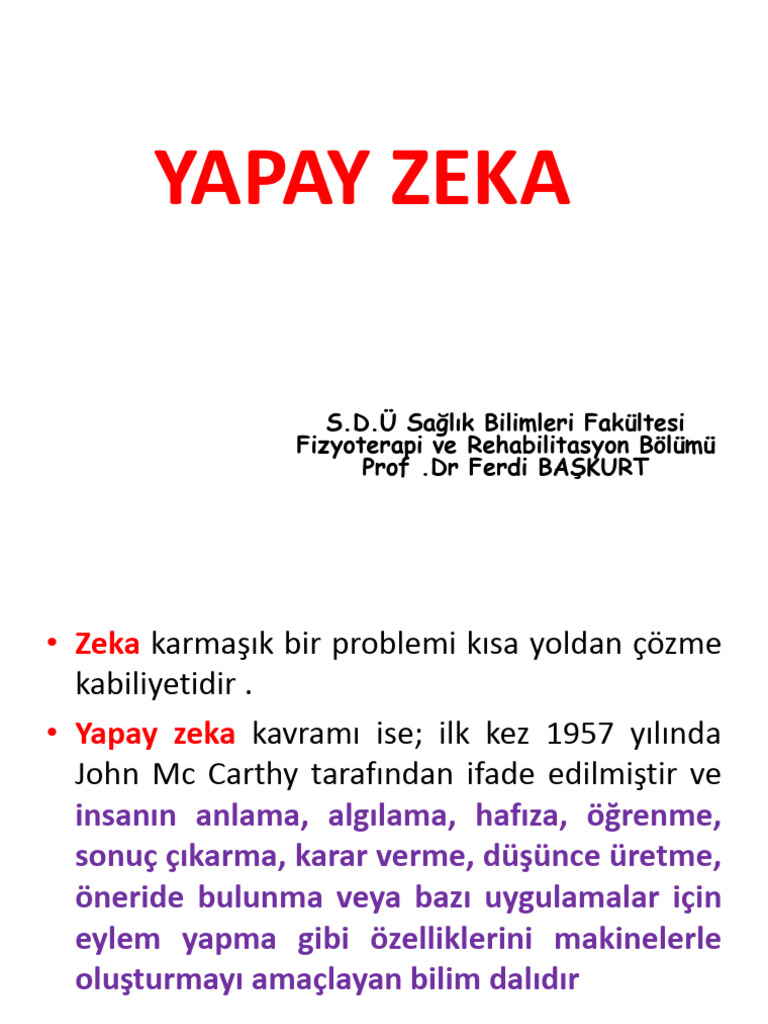 7 Yapay Zeka Ve Robotlar | PDF
