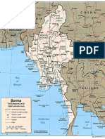 Map of Myanmar (Politic)