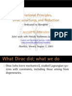 (J.E.Marsden) Variational Principles, Dirac Structures, and Reduction