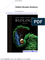 Full Download Biology 3rd Edition Brooker Solutions Manual