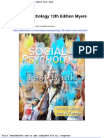 Full Download Social Psychology 12th Edition Myers Test Bank