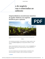 5 ideias de negócio lucrativas e conectadas ao meio ambiente