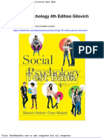 Full Download Social Psychology 4th Edition Gilovich Test Bank
