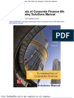 Full Download Fundamentals of Corporate Finance 8th Edition Brealey Solutions Manual