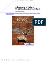 Full Download Ecology The Economy of Nature Canadian 7th Edition Kareiva Test Bank