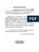 Declaracion Jurada