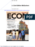 Full Download Econ Micro 2 2nd Edition Mceachern Test Bank