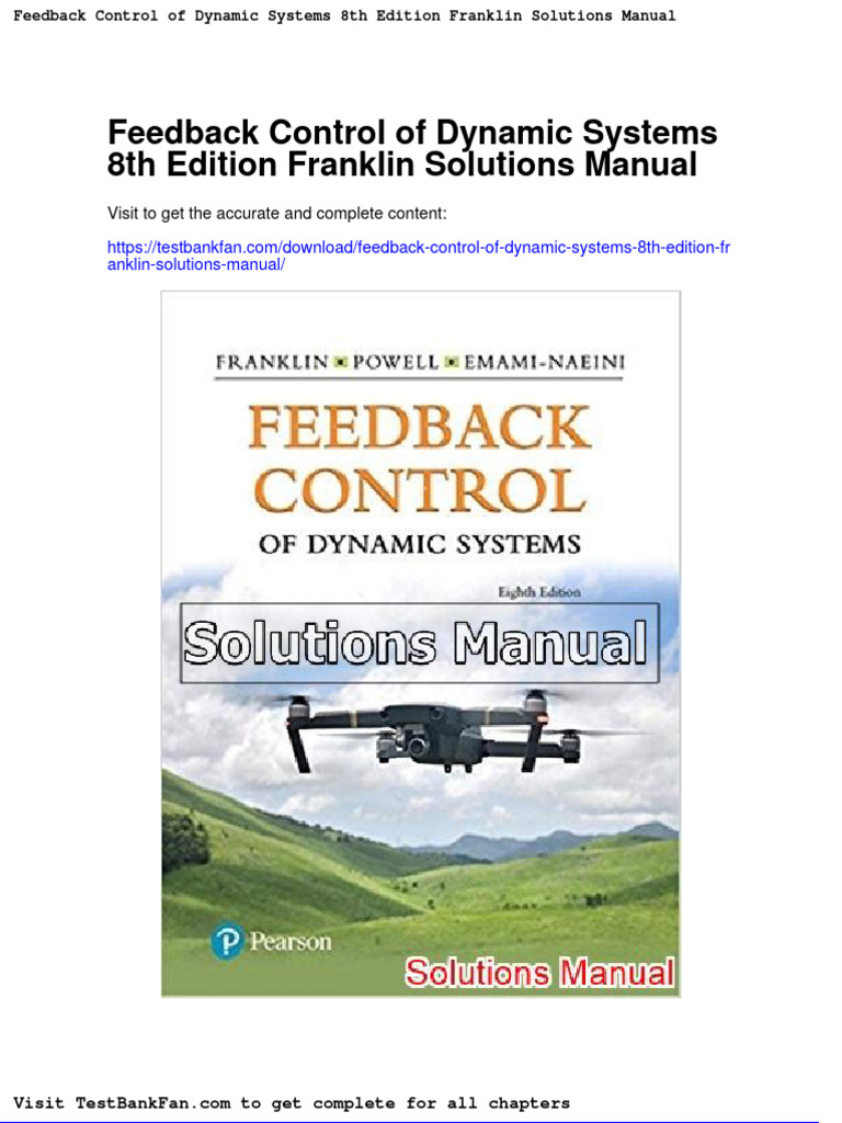 Full Download Feedback Control of Dynamic Systems 8th Edition Franklin