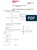 Ecuacionn de La Circunferencia