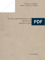 Studia Grammatica Iranica Festschrift Für Helmut Humbach