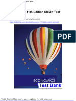 Full Download Economics 11th Edition Slavin Test Bank