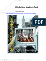 Full Download Sociology 13th Edition Macionis Test Bank