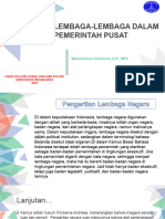 Lembaga Lembaga Dalam Pemerintah Pusat Pertemuan 5