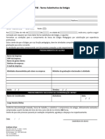 TSE - Termo Substitutivo de Estágio