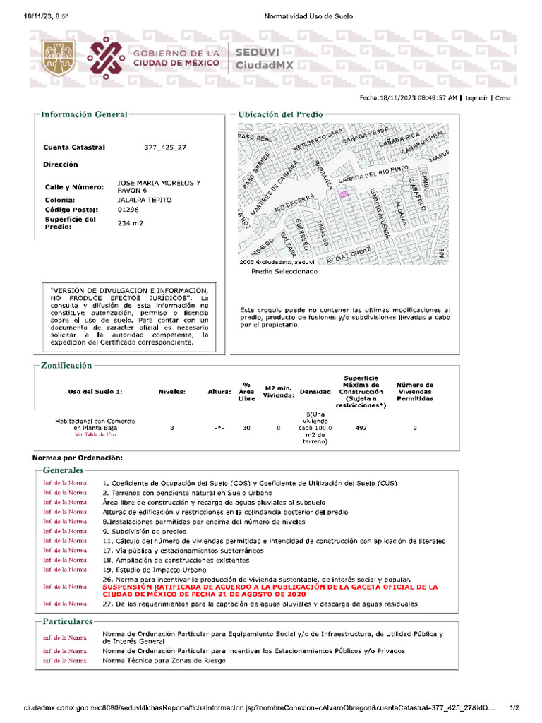 Normatividad Uso De Suelo Pdf