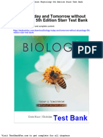 Full Download Biology Today and Tomorrow Without Physiology 5th Edition Starr Test Bank