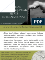 Etika Dan Tanggungjawab Bisnis Internasional