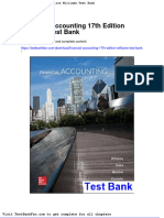 Full Download Financial Accounting 17th Edition Williams Test Bank