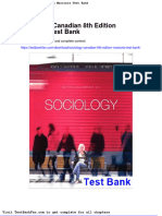 Full Download Sociology Canadian 8th Edition Macionis Test Bank