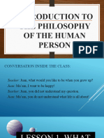 Lesson 1 What Is Philosophy Hand Outs
