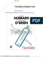 Full Download Economics 7th Edition Hubbard Test Bank