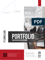 Web Design Portfolio Cover Page Template