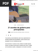 16 Acordes de Guitarra para Principiantes | PDF | Acorde (Música ...