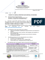 Region Memorandum AD 40 CONDUCT OF ANNUAL INVENTORY AND DISPOSAL OF RECORDS