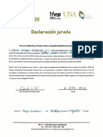 Declaración Jurada