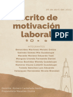 Escrito de Motivación Laboral