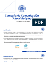 Informe Campaña CPPCR Alto Al Bullying