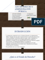 ESTADO DE DERECHO Y ADMINISTRACIÓN PÚBLICA, Exposición