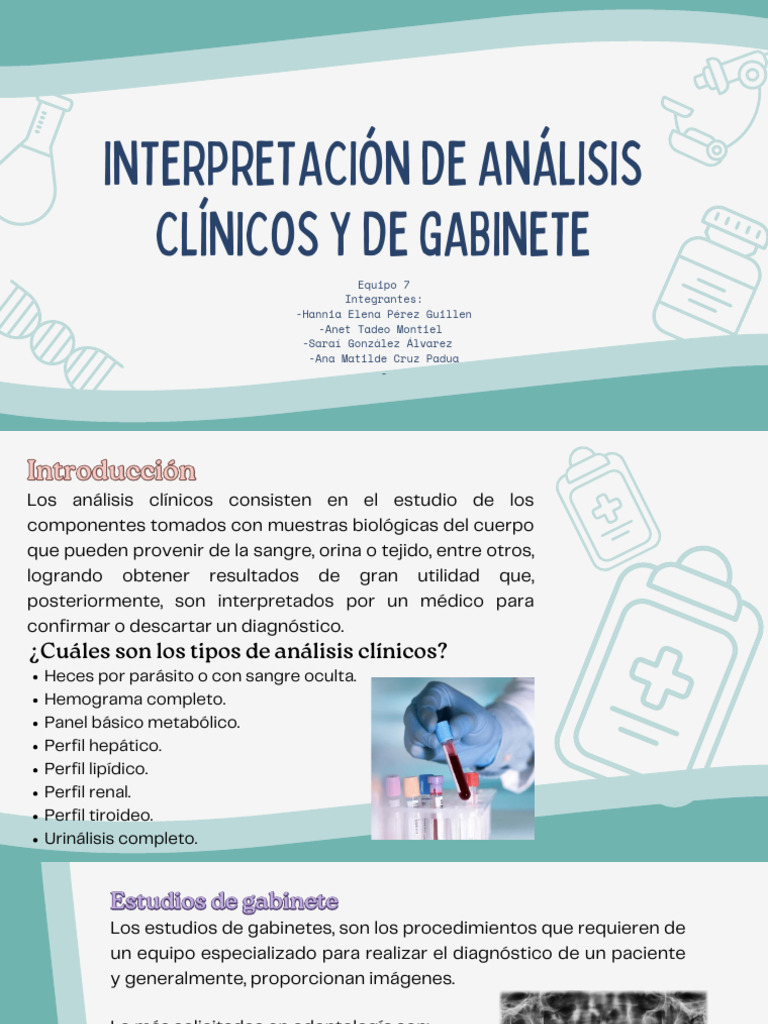 Análisis Clínicos y Estudios de Gabinete | PDF | Sangre | Leucocito