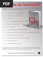 Quiet by Susan Cain - Quiz
