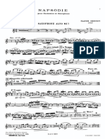 Pdfcoffee.com Debussy Rapsodie Sax Alto Amp Pianopdf PDF Free