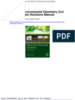 Full Download Soil and Environmental Chemistry 2nd Edition Bleam Solutions Manual