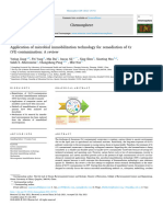 Application of Microbial Immobilization Technology For Remediation of CR