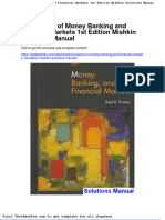 Full Download Economics of Money Banking and Financial Markets 1st Edition Mishkin Solutions Manual