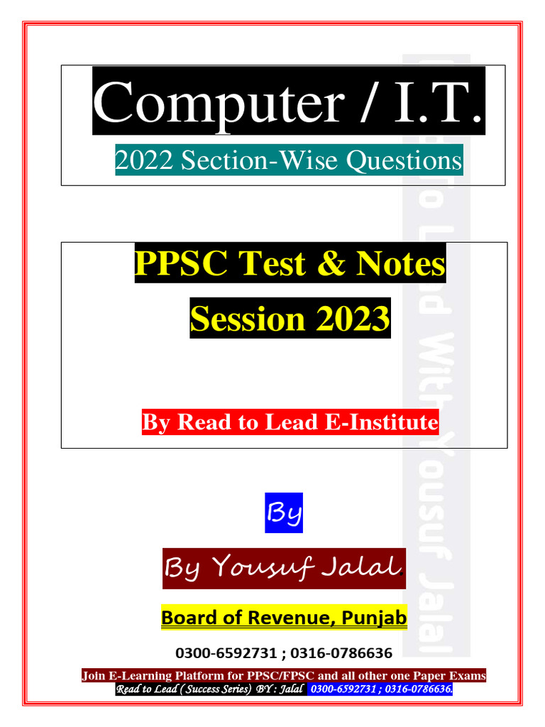 Computer Information Tehchnology Final | PDF