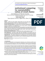 3 Exploring Institutional Competing Logic For Sustainability Implementation of Retail Chains