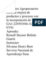 Informe Mejora de Productos y Procesos Con La Incorporacion Tic