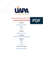 Tarea de La Semana V de Logica y Filosofia Juridica