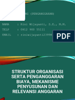 PERTEMUAN 3 Struktur Organisasi Serta Penganggaran Biaya Mekanisme Penyusunan Dan Relevansi Anggaran