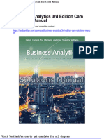 Full Download Business Analytics 3rd Edition Cam Solutions Manual
