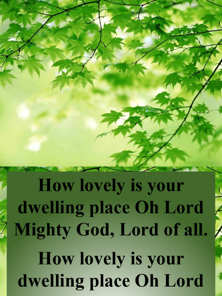 How Lovely Is Your Dwelling Place | PDF
