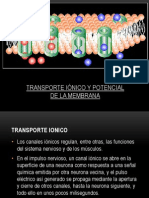 Transporte Ionico y Potencial de La Membrana