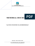 Memorial Descritivo Borborema